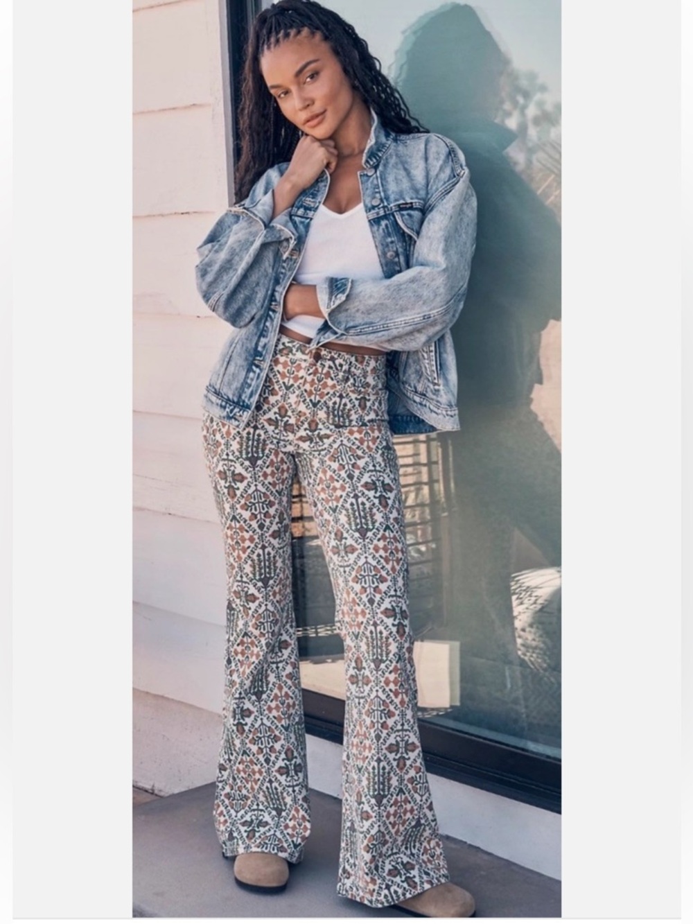 Wrangler Printed Flared Pants
